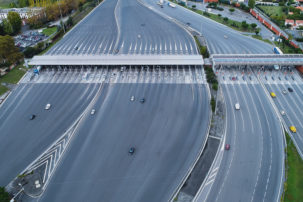 péage sur une autoroute
