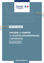 Couverture synthèse des comptes des sociétés concessionnaires d'autoroutes