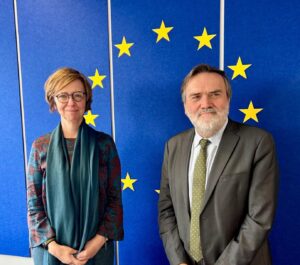 Entretien de Thierry Guimbaud, Président de l’ART, avec Magda Kopczyńska, Directrice générale de la mobilité et des transports de la Commission européenne